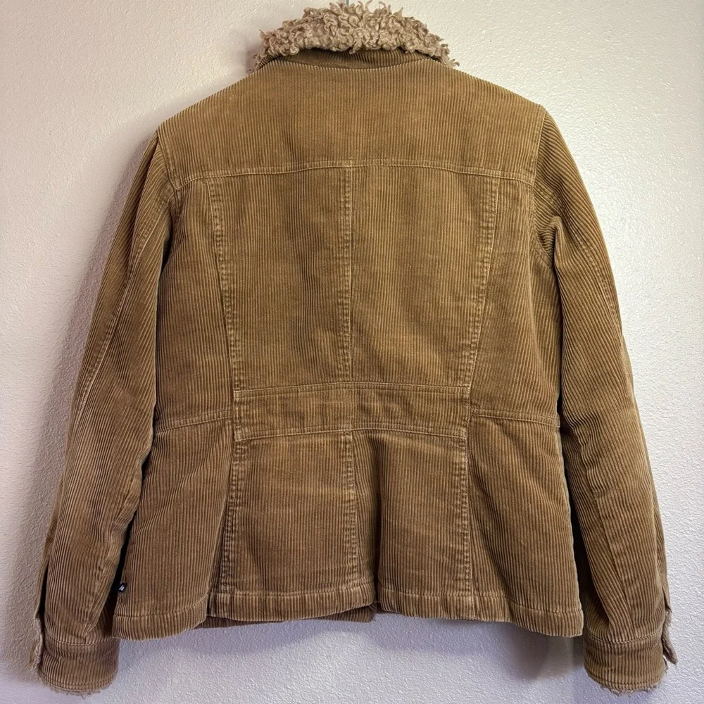 Vintage Y2K Women’s l.e.i. Brown Corduroy Jacket Faux Fur Collar and Trim size L - Picture 6 of 14
